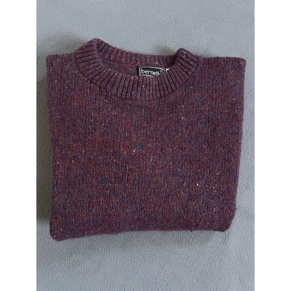 BERNETTE‎ Burgundy Wine Sweater Xl  85 Wool/15 Nylon
